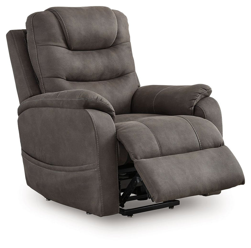 Snowfield - Power Lift Recliner - Gunmetal - R&R Furniture Gallery (Fountain Valley, CA)