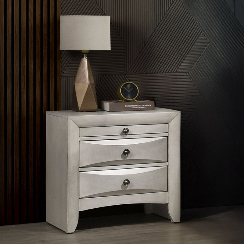 Ramondi - Nightstand - Antique White - R&R Furniture Gallery (Fountain Valley, CA)