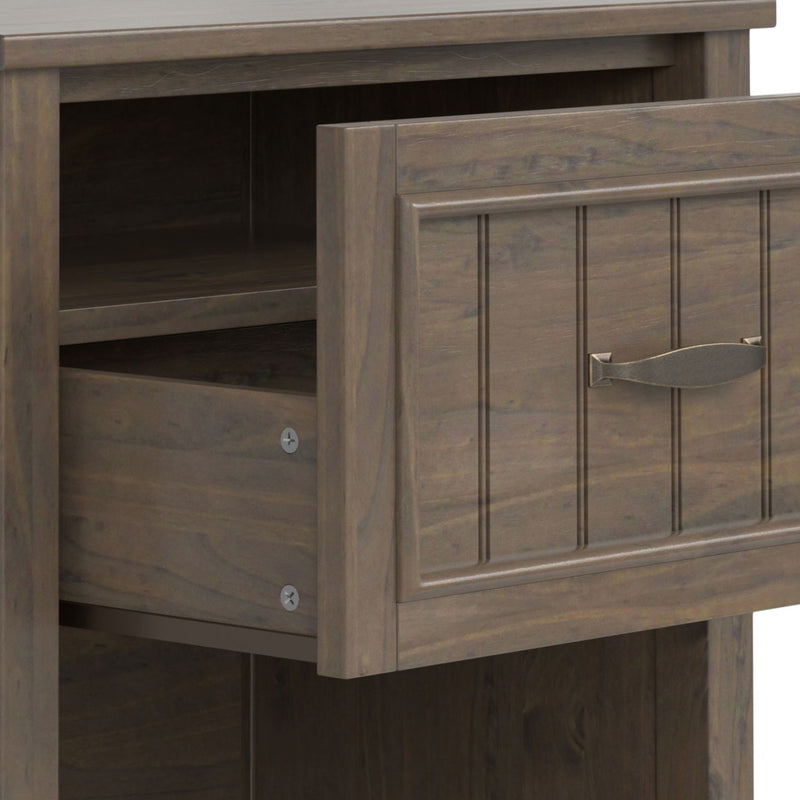 Lev - Bedside Table - Smoky Brown - R&R Furniture Gallery (Fountain Valley, CA)