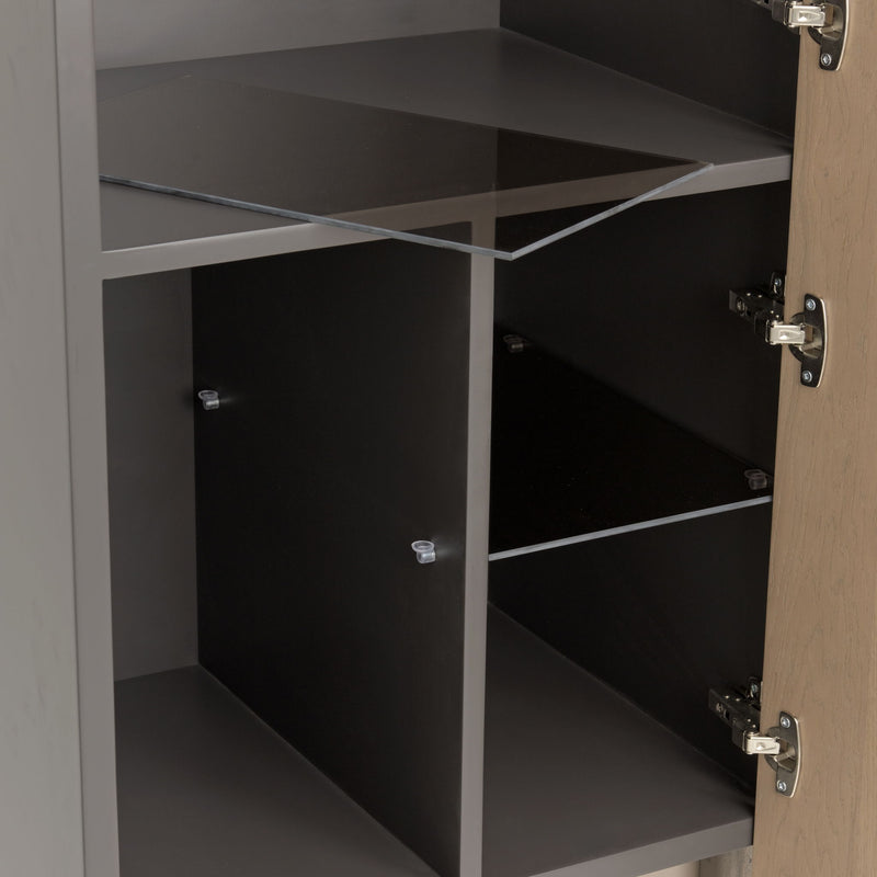 Bristol Point - Bar Cabinet - Saddle Brown - R&R Furniture Gallery (Fountain Valley, CA)