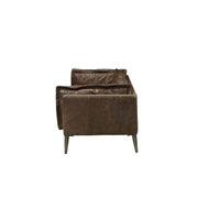 Porchester - Loveseat - Distress Chocolate Top Grain Leather - R&R Furniture Gallery (Fountain Valley, CA)