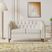Sophisticated Loveseat With Diamond Stitched Detailing - R&R Furniture Gallery (Fountain Valley, CA)