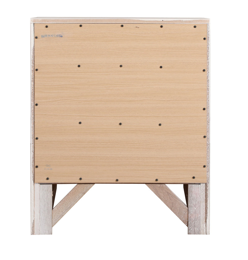 Modern design Glory Furniture accent nightstand with a sleek wooden finish and minimalist drawer, ideal for bedroom decor.