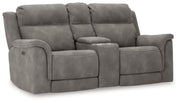 Next-Gen Durapella - Reclining Power Loveseat With Console - R&R Furniture Gallery (Fountain Valley, CA)