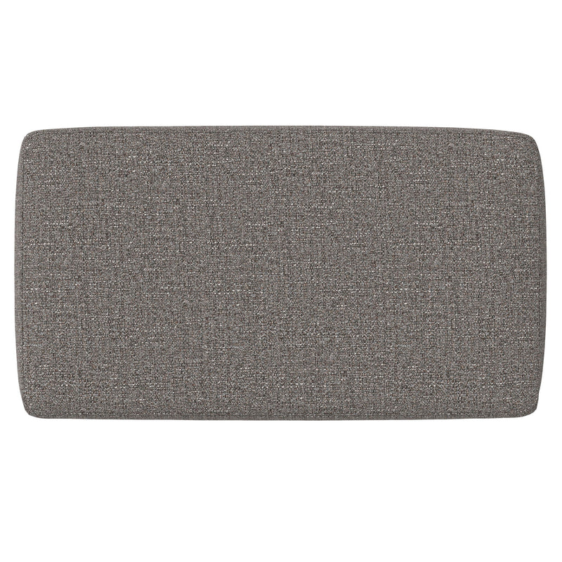Milltown - Footstool Small Ottoman Bench - Dark Gray - Fabric
