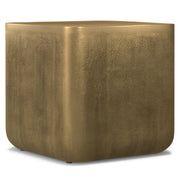 Bassett - Cast Aluminum Side Table - Brown - R&R Furniture Gallery (Fountain Valley, CA)