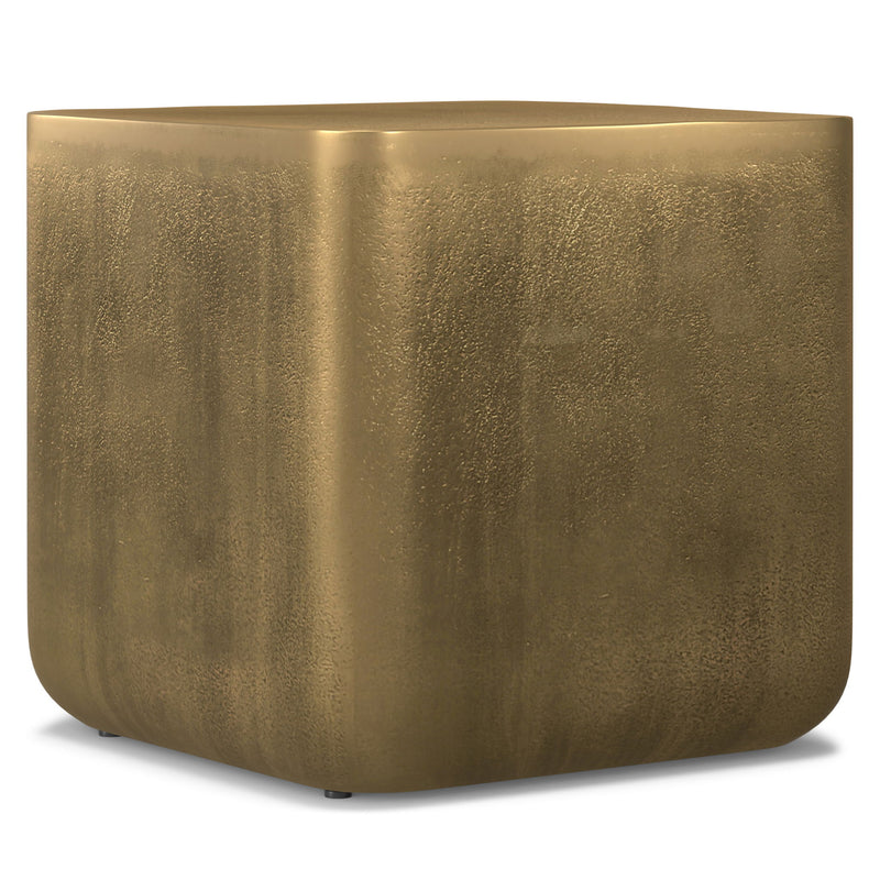 Bassett - Cast Aluminum Side Table - Brown - R&R Furniture Gallery (Fountain Valley, CA)