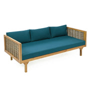 Claremont - 3 Seater Daybed Teak Acacia Wood Water Resistant Cushions - R&R Furniture Gallery (Fountain Valley, CA)