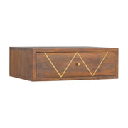 Floating Bedside Table - Chestnut - R&R Furniture Gallery (Fountain Valley, CA)
