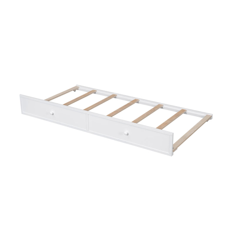 Bunk Bed With Twin Size Trundle, Storage And Guard Rail For Bedroom - R&R Furniture Gallery (Fountain Valley, CA)