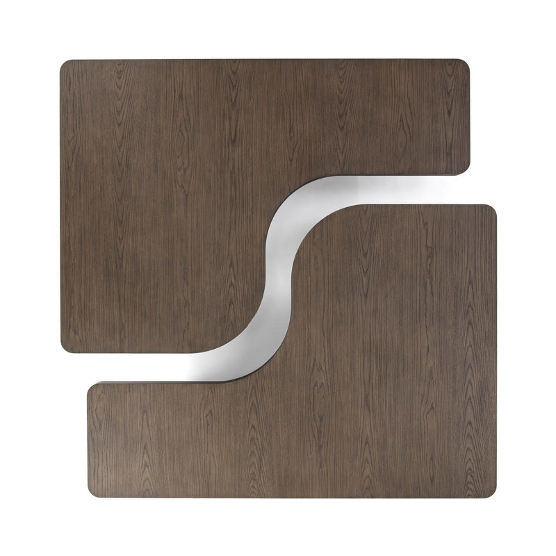 Classic Home Melina coffee table with a sleek wooden surface and sturdy legs, ideal for modern living room decor.