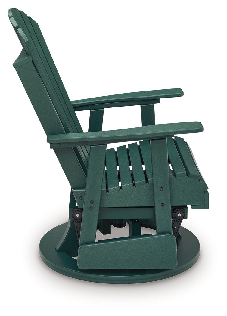 Shell Beach - Swivel Glider Chair - Green - R&R Furniture Gallery (Fountain Valley, CA)