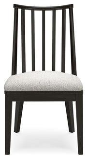 Galliden - Dining Upholstered Side Chair (Set of 2) - Black - R&R Furniture Gallery (Fountain Valley, CA)