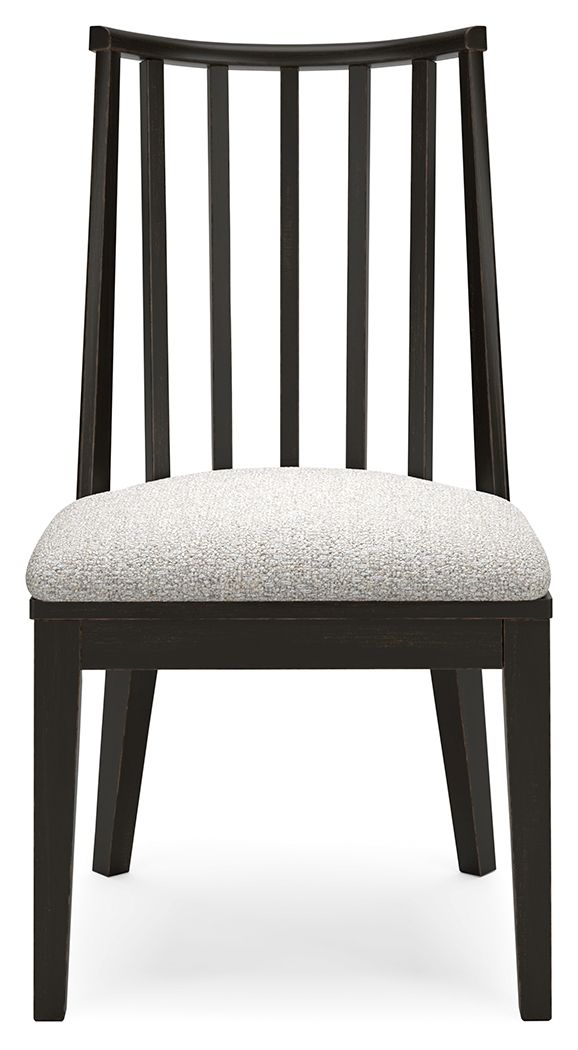 Galliden - Dining Upholstered Side Chair (Set of 2) - Black - R&R Furniture Gallery (Fountain Valley, CA)