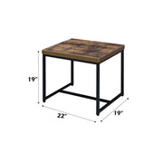 Bob - End Table - Weathered Oak & Black - R&R Furniture Gallery (Fountain Valley, CA)