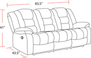Bolton - Glider Reclining Sofa Set - R&R Furniture Gallery (Fountain Valley, CA)
