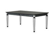 Varian II - Dining Table - Mirrored & Black - R&R Furniture Gallery (Fountain Valley, CA)