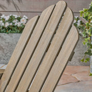 Outdoor Foldable Adirondack Chair With Hand Crafted Details - Gray - R&R Furniture Gallery (Fountain Valley, CA)