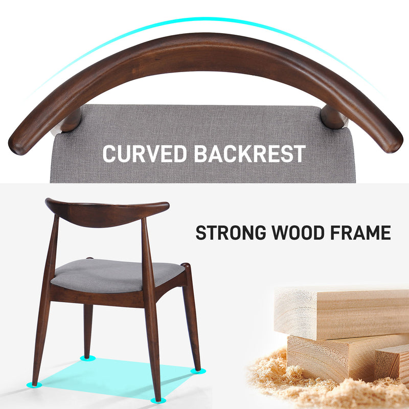 Dining Chairs With Ergonomic Backrest & Comfort Cushions (Set of 2) - R&R Furniture Gallery (Fountain Valley, CA)