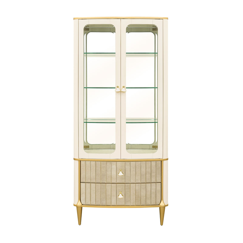 Scotts Square - Display Cabinet - Light Champagne - R&R Furniture Gallery (Fountain Valley, CA)