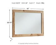 Hyanna - Bedroom Mirror - Tan Brown - R&R Furniture Gallery (Fountain Valley, CA)