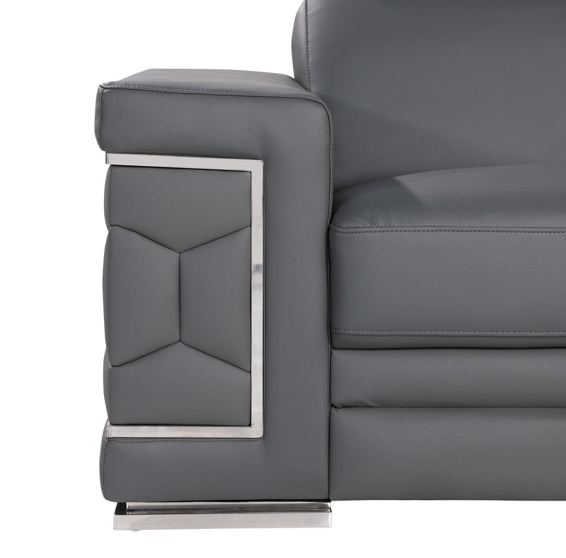 296 - Genuine Leather Chair - R&R Furniture Gallery (Fountain Valley, CA)