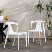 Pair of Noble House Orchid chairs in a stylish set, featuring elegant design and comfortable seating for modern dining or living spaces.