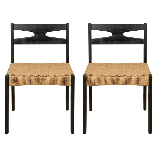 Dining Side Chairs, Indoor Outdoor Armless Chair (Set of 2)