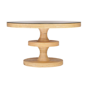 Apollonia - Rattan Round Dining Table - Natural - R&R Furniture Gallery (Fountain Valley, CA)
