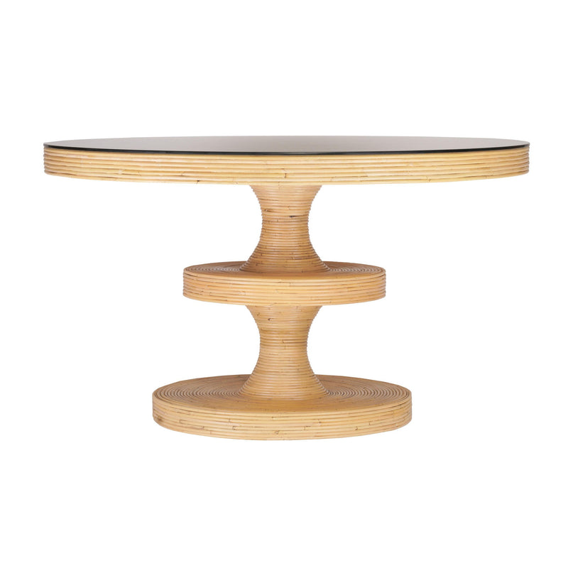 Apollonia - Rattan Round Dining Table - Natural - R&R Furniture Gallery (Fountain Valley, CA)