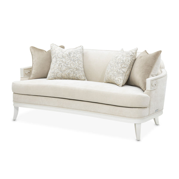 La Marisia - Chenille Loveseat - Tranquil / Creamy Pearl