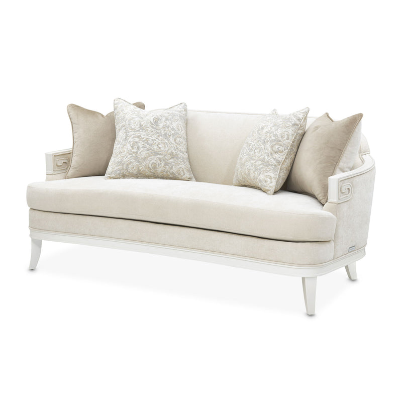 La Marisia - Chenille Loveseat - Tranquil / Creamy Pearl - R&R Furniture Gallery (Fountain Valley, CA)