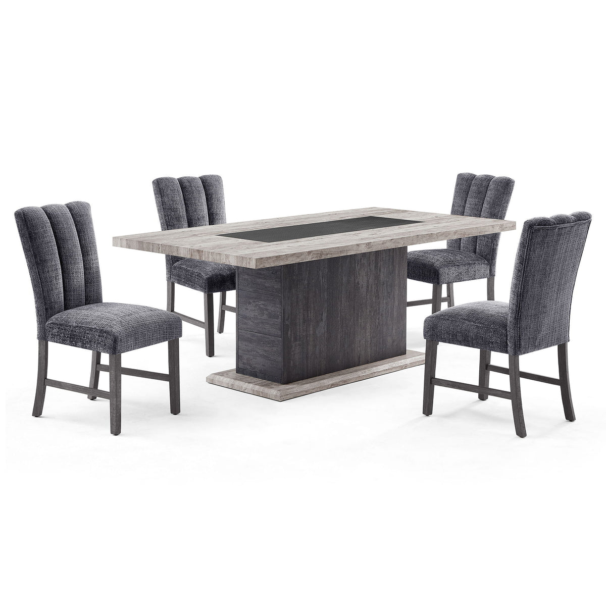 Dining Table, Fits Up To 6 People - Gray