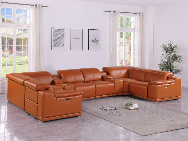 9762 - 8-Piece U-Shaped Sectional Sofa With 2 Power Recliners - R&R Furniture Gallery (Fountain Valley, CA)