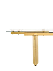 Nassim - Glam Glass Extendable Dining Table — view 5