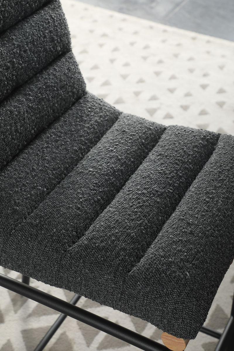 Lahni - 17" Boucle Fabric Counter Height Chair - R&R Furniture Gallery (Fountain Valley, CA)