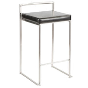 Lumi Source Fuji contemporary stackable counter stool with elegant design, featuring sleek modern style and wooden finish.