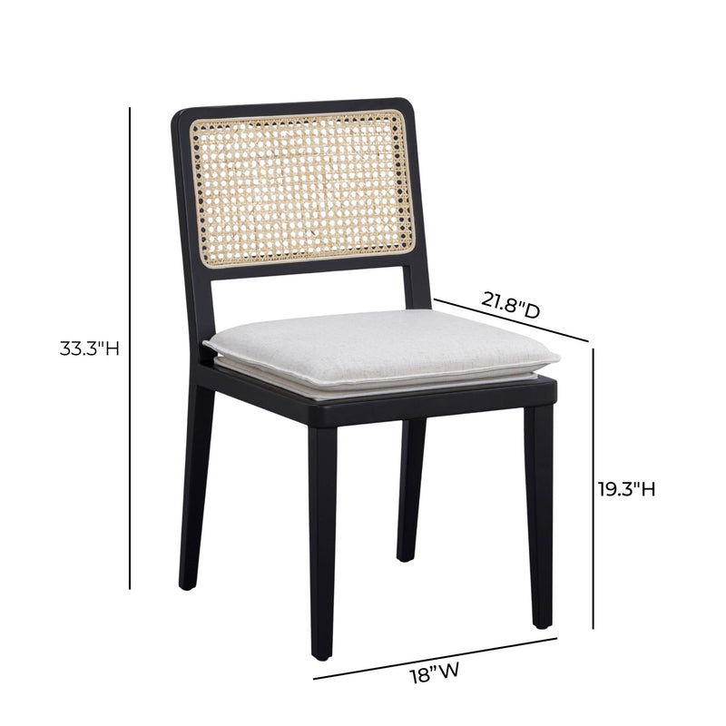 Tassina - Upcycled Performance Linen Dining Chair - Cream - R&R Furniture Gallery (Fountain Valley, CA)