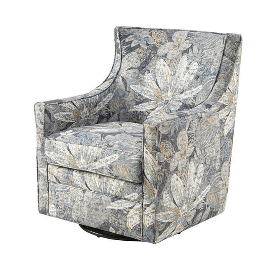 Swivel Glider Chair With Upholstery And Metal Base - Multicolor - R&R Furniture Gallery (Fountain Valley, CA)