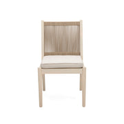 Cordoba - Dining Chair (Set of 2) With Acacia Wood Frame And Water Repellent Fabric - Beige / Yellow - R&R Furniture Gallery (Fountain Valley, CA)