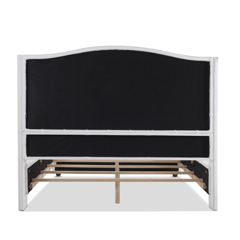 Marcella - Upholstered Shelter Headboard Bed Set - R&R Furniture Gallery (Fountain Valley, CA)