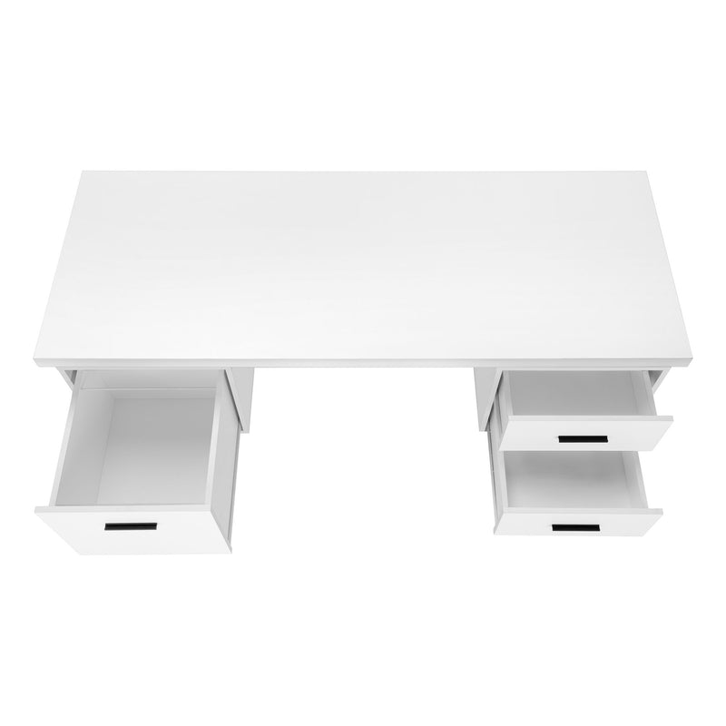 Computer Desk For Home Office, Laptop, Left, Right Set - Up, Storage Drawers, Contemporary & Modern - R&R Furniture Gallery (Fountain Valley, CA)