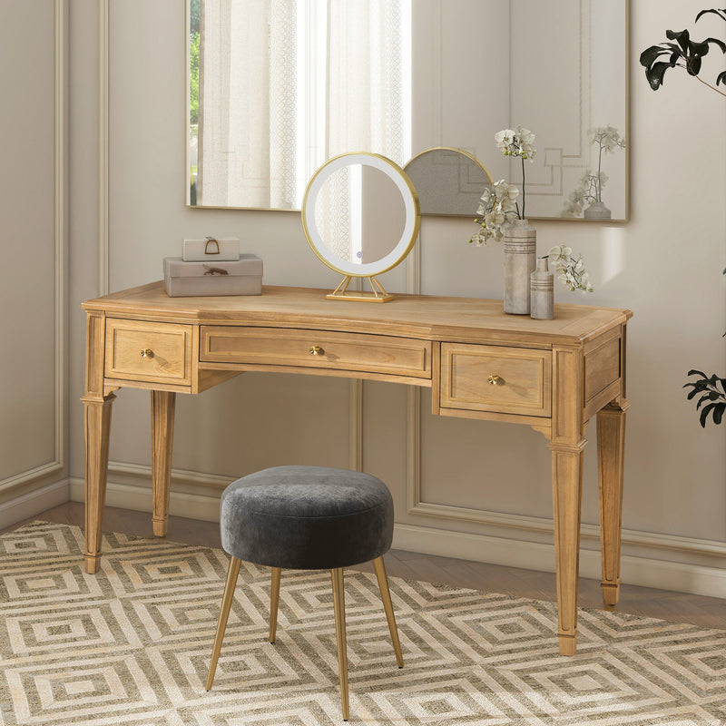 Dauphin - 3 Drawer Executive Desk - R&R Furniture Gallery (Fountain Valley, CA)