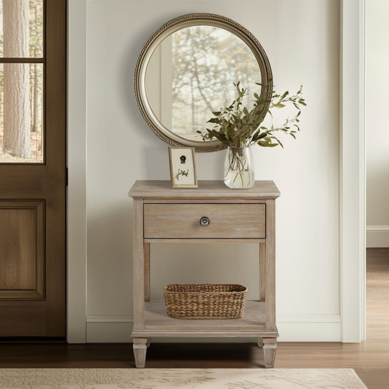 Victoria - Bedside Table With Drawer And Shelf - R&R Furniture Gallery (Fountain Valley, CA)