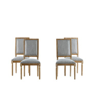 French Country Style Dining Chair With Upholstered Seating And Fluted Legs - R&R Furniture Gallery (Fountain Valley, CA)