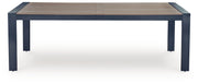 East Beach - Rectangular Dining Table With Umbrella Option - Blue - R&R Furniture Gallery (Fountain Valley, CA)