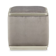 Linea - Ottoman - Gray Pearl / SilverMist - R&R Furniture Gallery (Fountain Valley, CA)