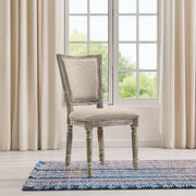 Gabrian - Fabric Side Chair (Set of 2) - Two-Tone Beige & Reclaimed Gray - R&R Furniture Gallery (Fountain Valley, CA)