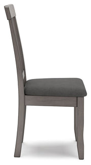Shullden - Dining Room Side Chair (Set of 2) - Gray - R&R Furniture Gallery (Fountain Valley, CA)