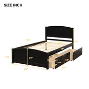 Platform Bed & Headboard, Footboard And Wood Slat Support - R&R Furniture Gallery (Fountain Valley, CA)